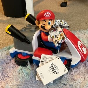 Super Mario Racing Kart Toy with Red and Gray